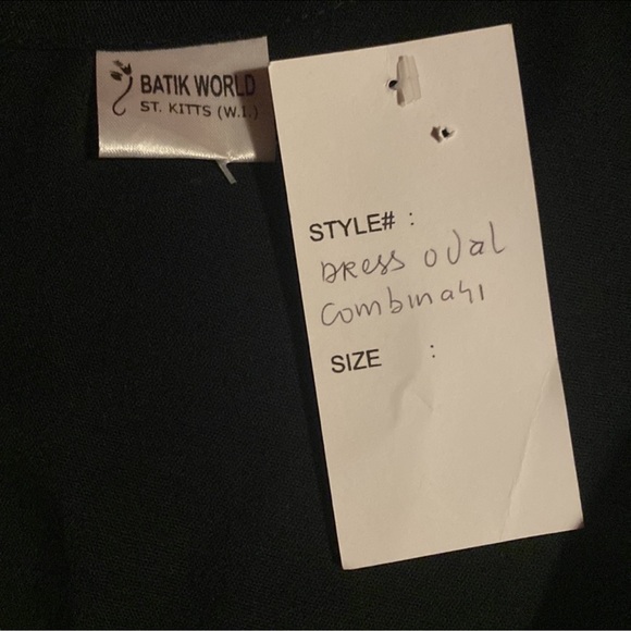 New! St. Kitts (W.l.) Oval Combination Trapeze Maxi Dress - Picture 5 of 6